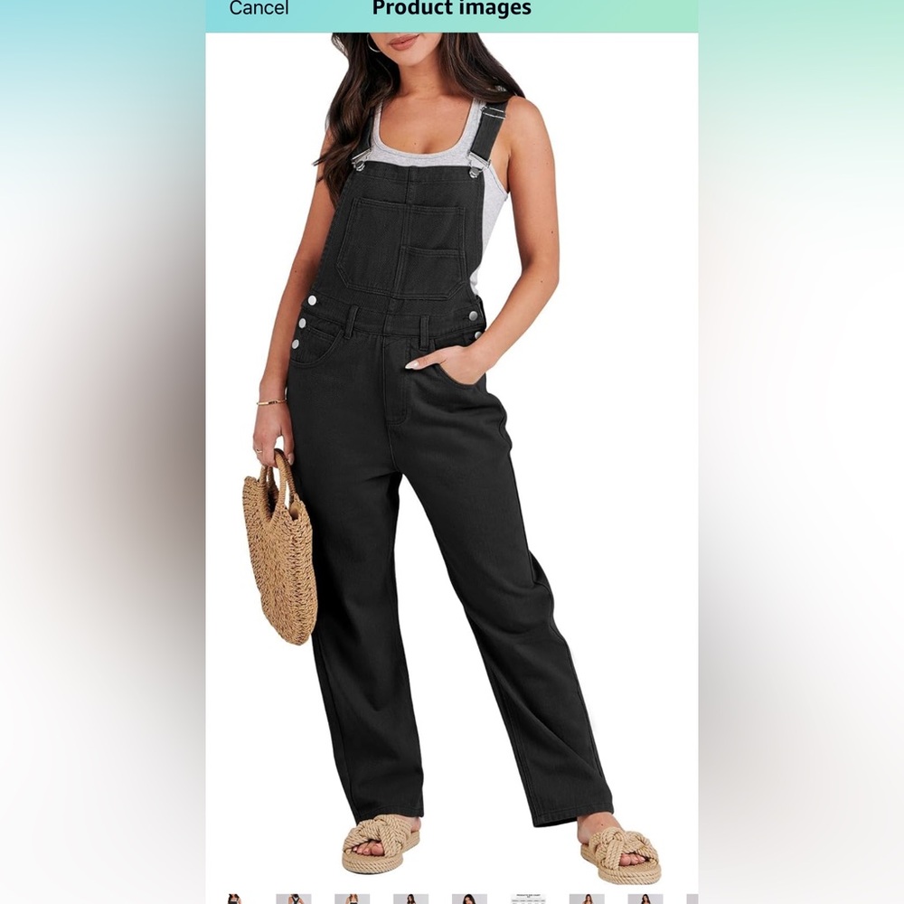 BLACK JEAN OVERALLS!